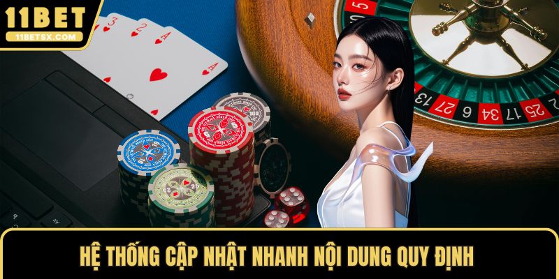 Hệ thống cập nhật nhanh nội dung quy định 
